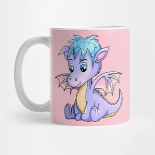 Cute cartoon purple baby dragon Mug